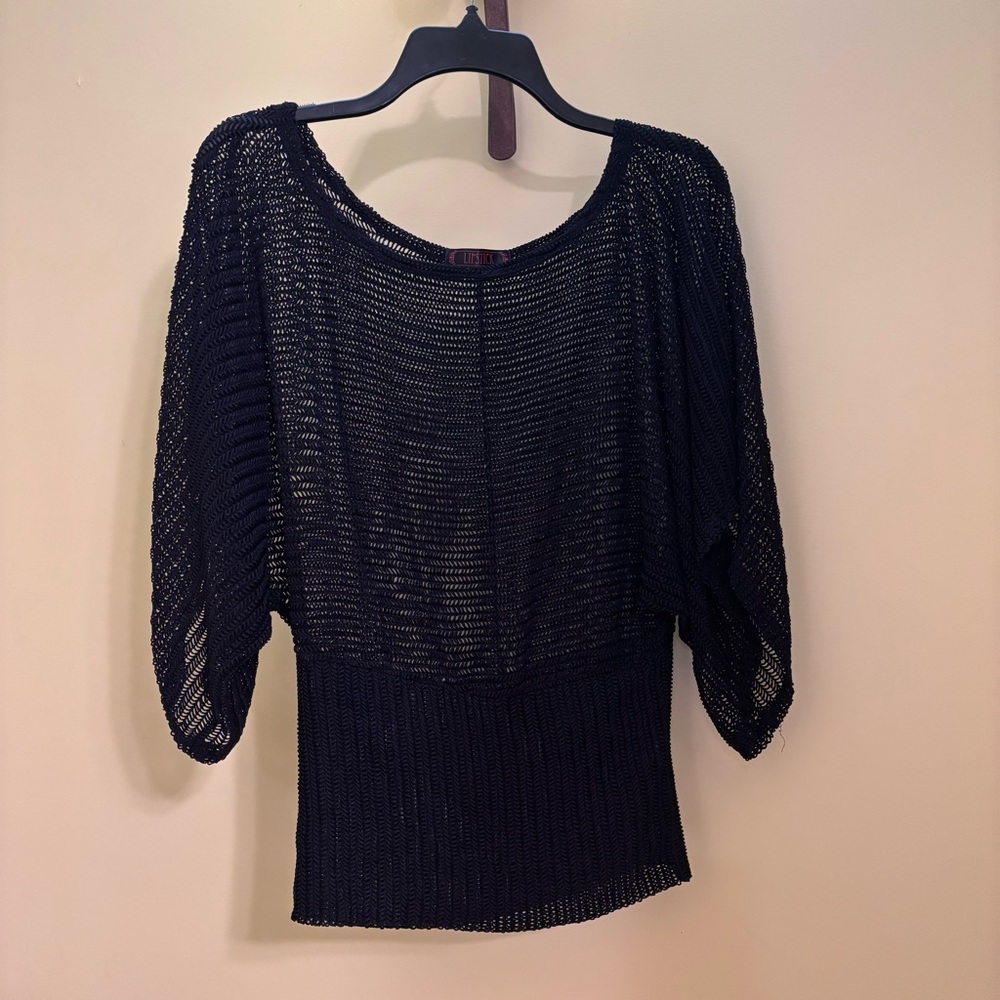 ⭐️ 51. Black Knit Women's Top